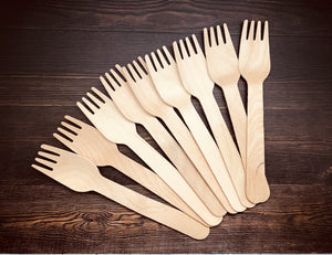 Disposable Wooden Fork (500pcs) - Ecofrenli.com