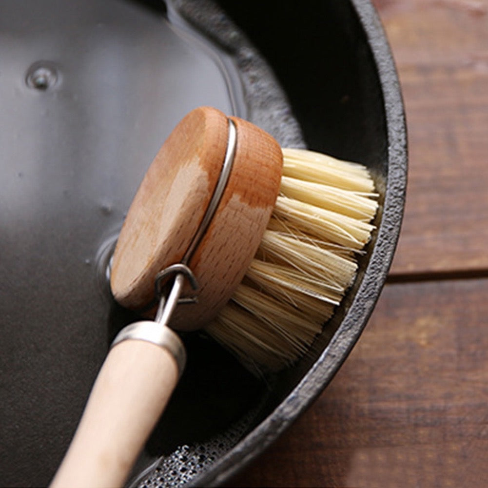 ‘I’M HANDMADE’ Kitchen Bamboo Brush for Dishes - Ecofrenli.com