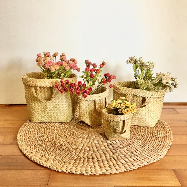 Hand-weaved Leaf Basket - Ecofrenli.com