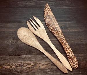 “I’M HANDMADE” Solid wood cutlery - Ecofrenli.com