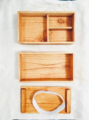“I’M HANDMADE” Foodgrade Wood Lunch Box - Ecofrenli.com