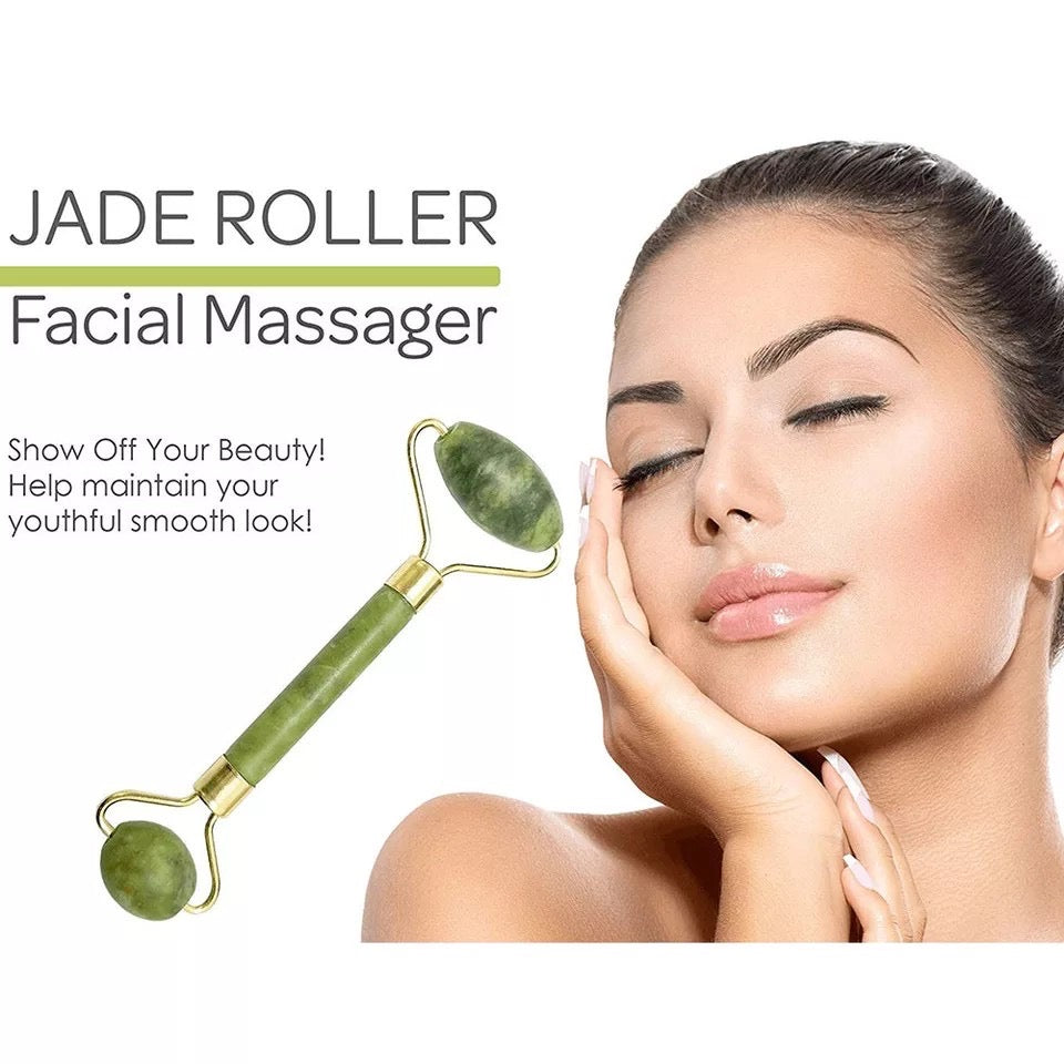 Natural Jade / Gua Sha Face Roller - Ecofrenli.com