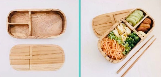 “I’M HANDMADE” Foodgrade Wood Lunch Box - Ecofrenli.com
