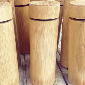 Bamboo Stainless Steel Coffee/Tea Tumbler - Ecofrenli.com