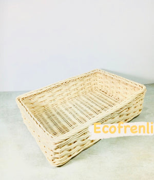‘I’M HANDMADE’ Rattan Basket Giftbox - no lid - Ecofrenli.com