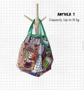 Upcycled Fishnet Reusable “Anthea” Bag - Ecofrenli.com